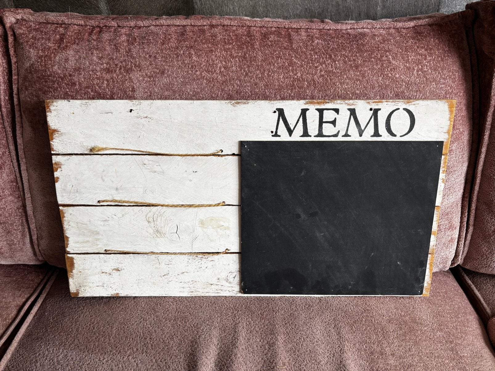 Houten memo bord 70/38, Ophalen of Verzenden, Gebruikt, Krijtbord