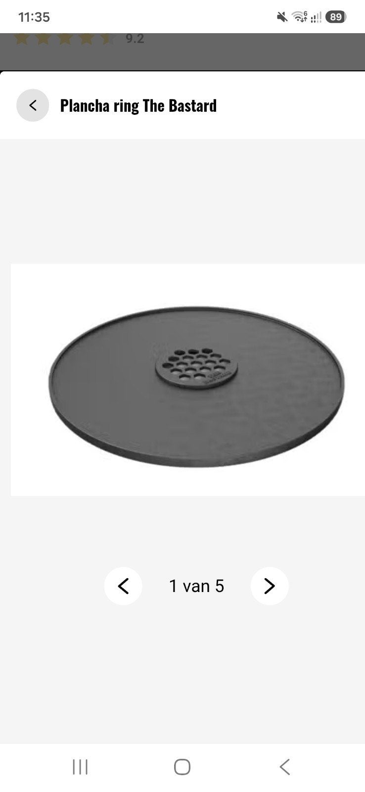 The Bastard Phantom Plancha Ring Large voor Kamado, Ophalen of Verzenden, Zo goed als nieuw, The Bastard