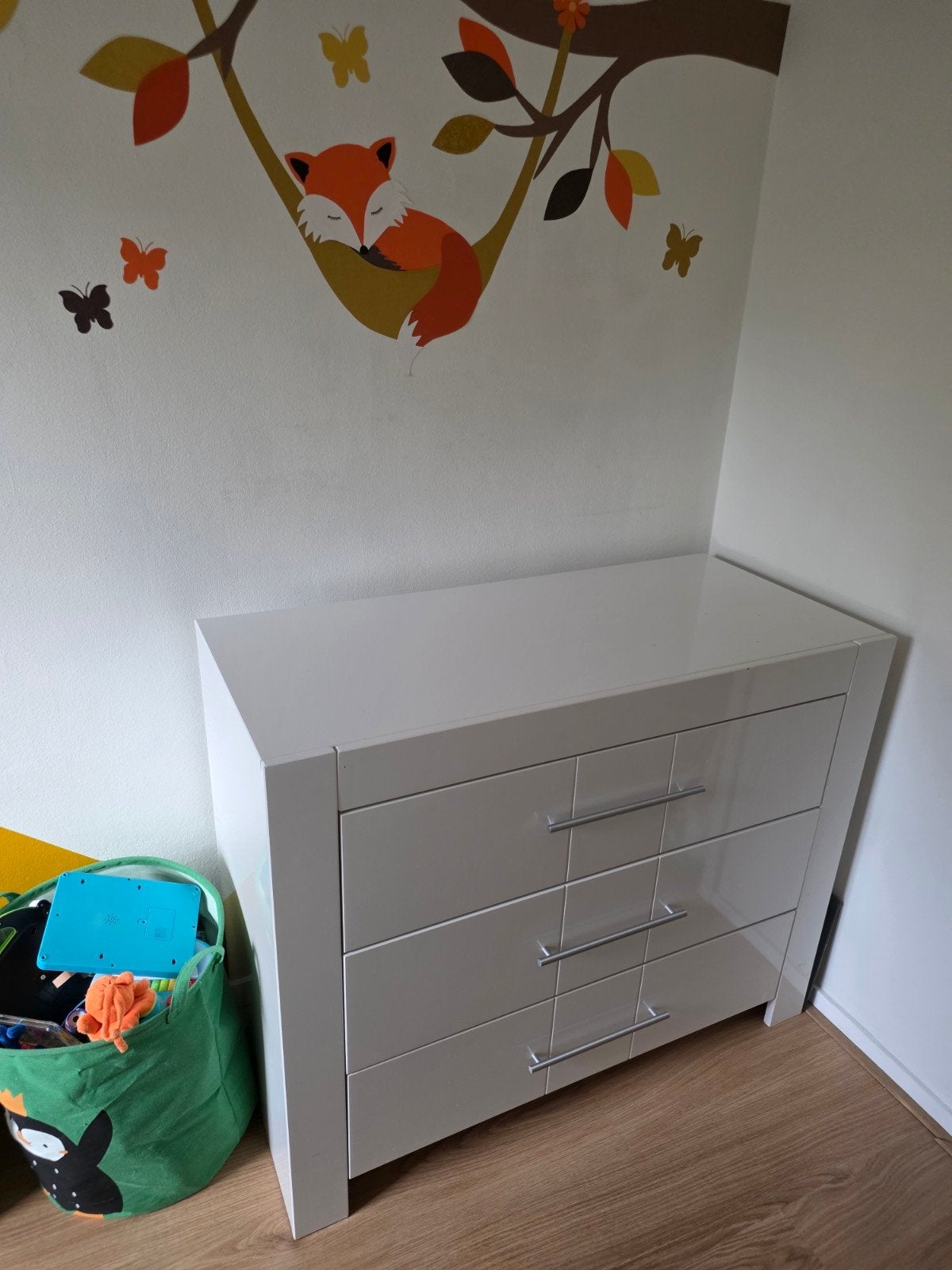 Witte mobita commode met 3 lades, Ophalen, Gebruikt, 50 tot 70 cm, 100 cm of meer