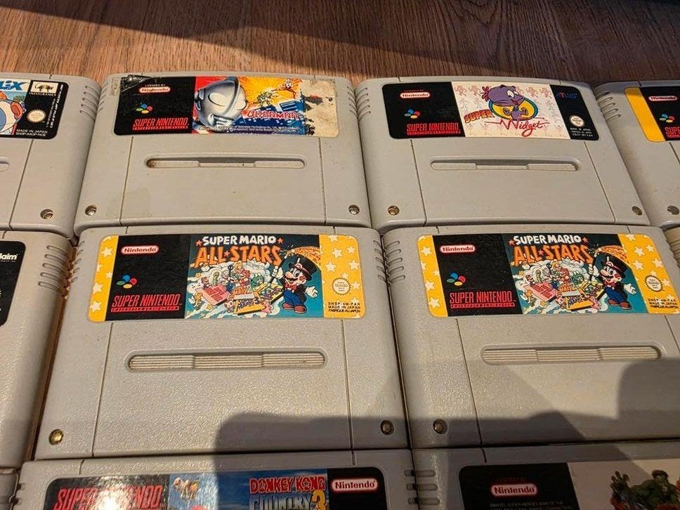 26 SNES Games - asterix en obelix - mario kart -Donkey kong, 2 spelers, Ophalen of Verzenden, Avontuur en Actie, Vanaf 3 jaar