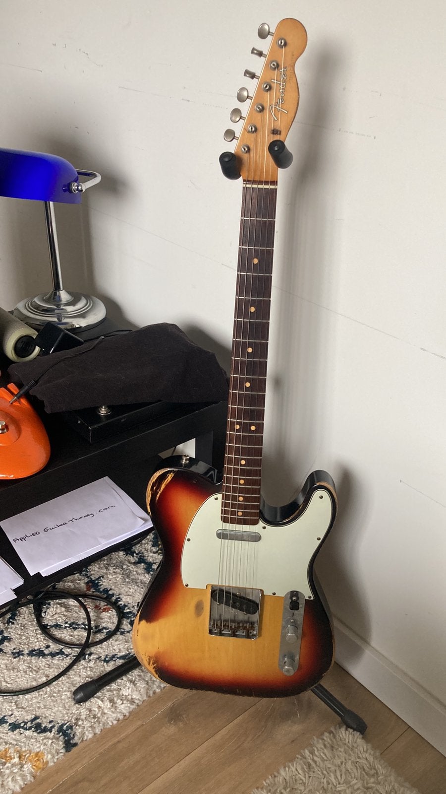 Fender Custom Shop 1963 Telecaster Relic (2001) – Sunburst, Ophalen of Verzenden, Zo goed als nieuw, Solid body, Fender