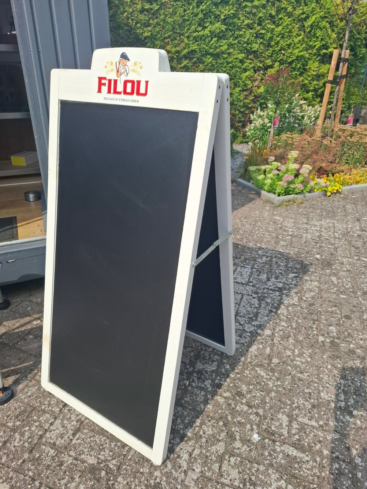 Filou Belgisch Strekenbier stoepbord, Verzamelen, Ophalen