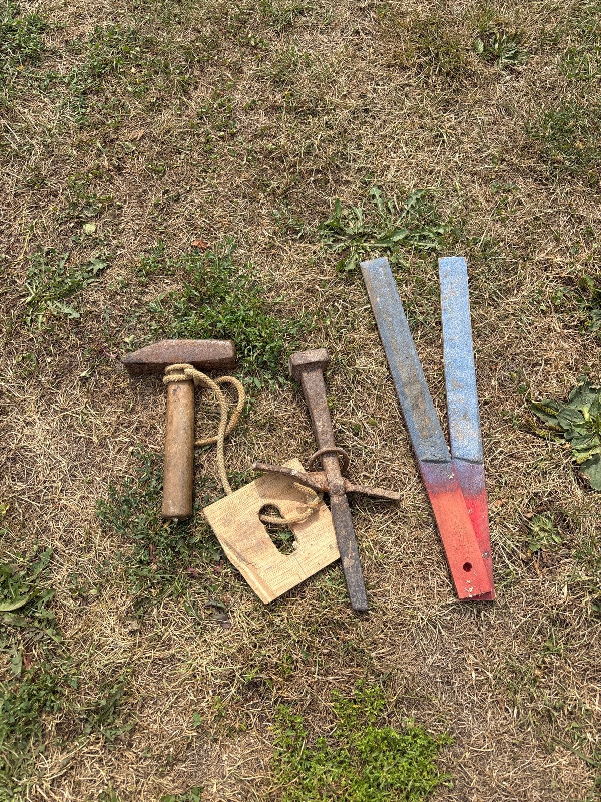 Gereedschap set: hamer, harspit etc, Ophalen, Gebruikt, Hamer, Overige merken