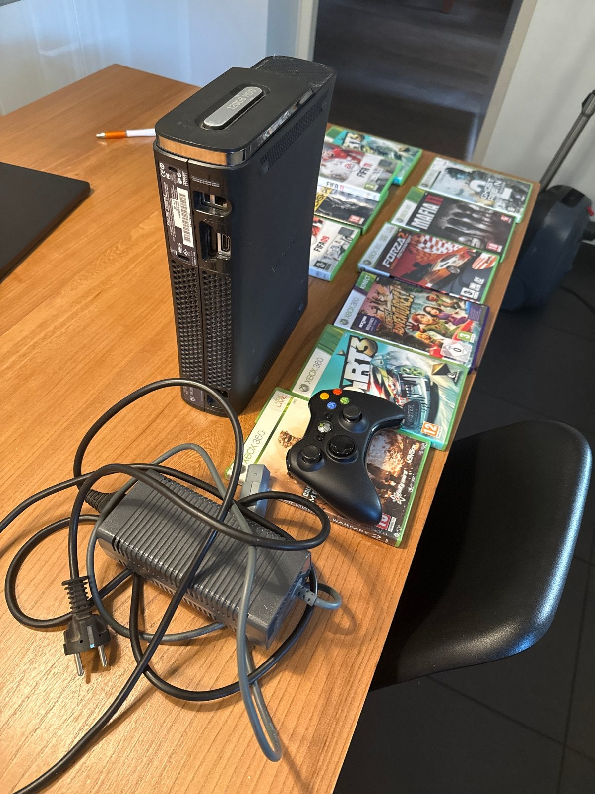 Xbox 360 met 120GB HDD en diverse spellen, Spelcomputers en Games, Ophalen of Verzenden, Met 1 controller, 120 GB, Gebruikt