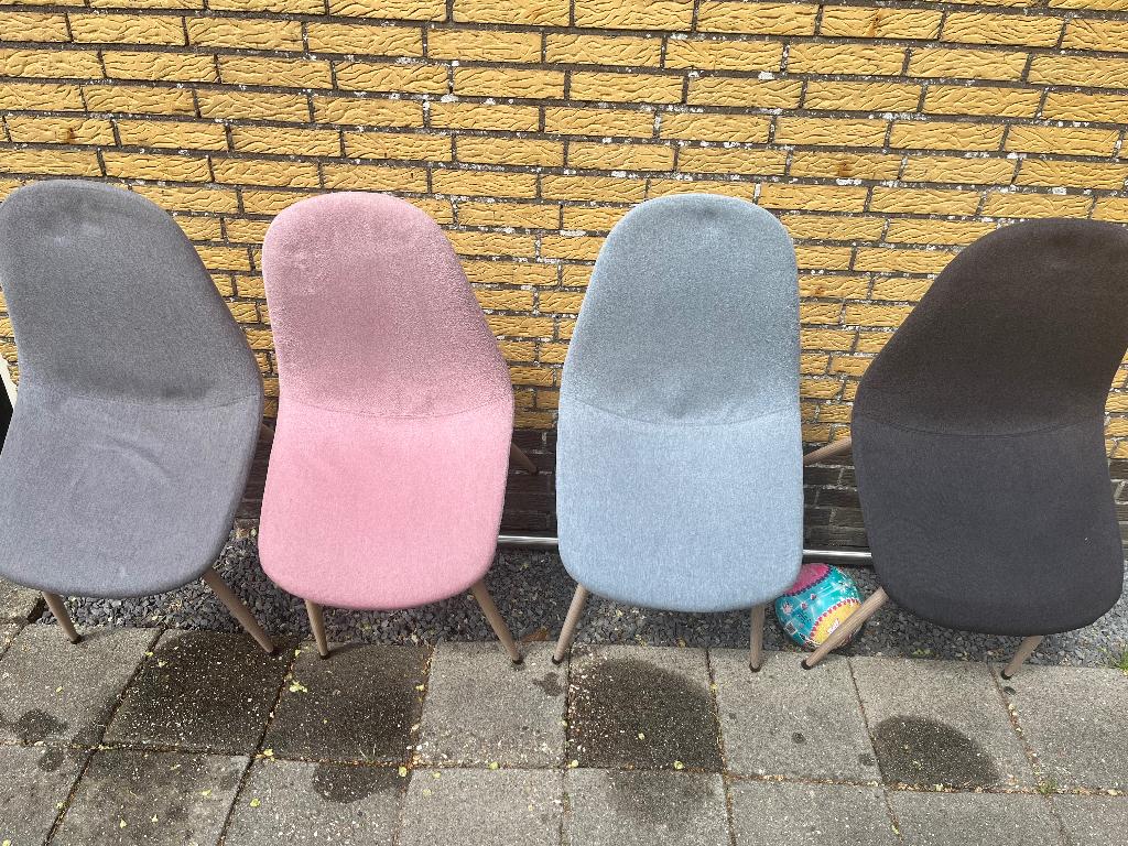 4 eettafel stoelen, Ophalen, Gebruikt, Vier, Overige kleuren