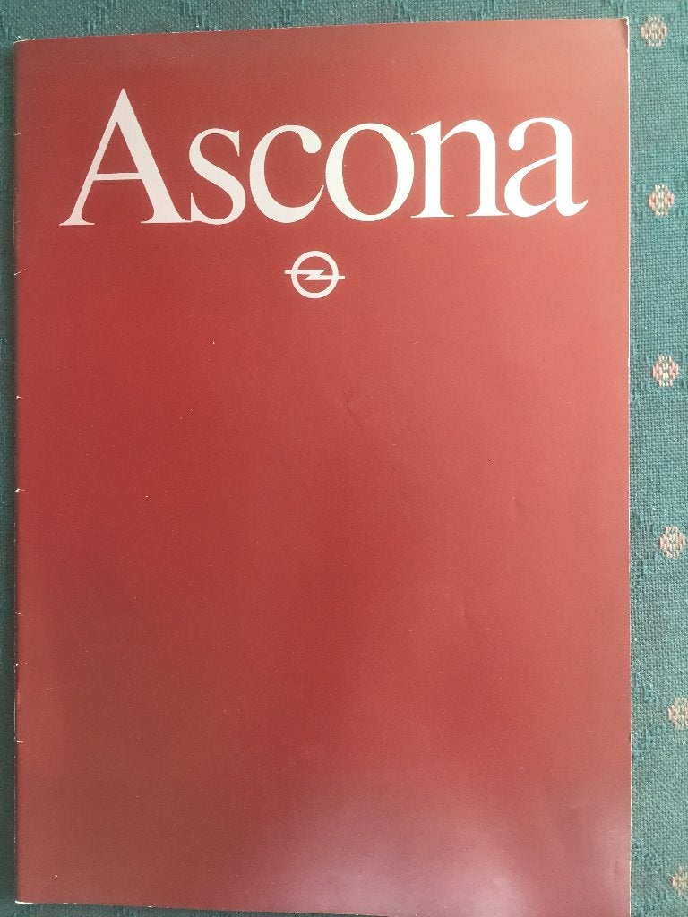 Folder van Opel Ascona, gedrukt sep. 1982, Ophalen of Verzenden, Nieuw, Opel
