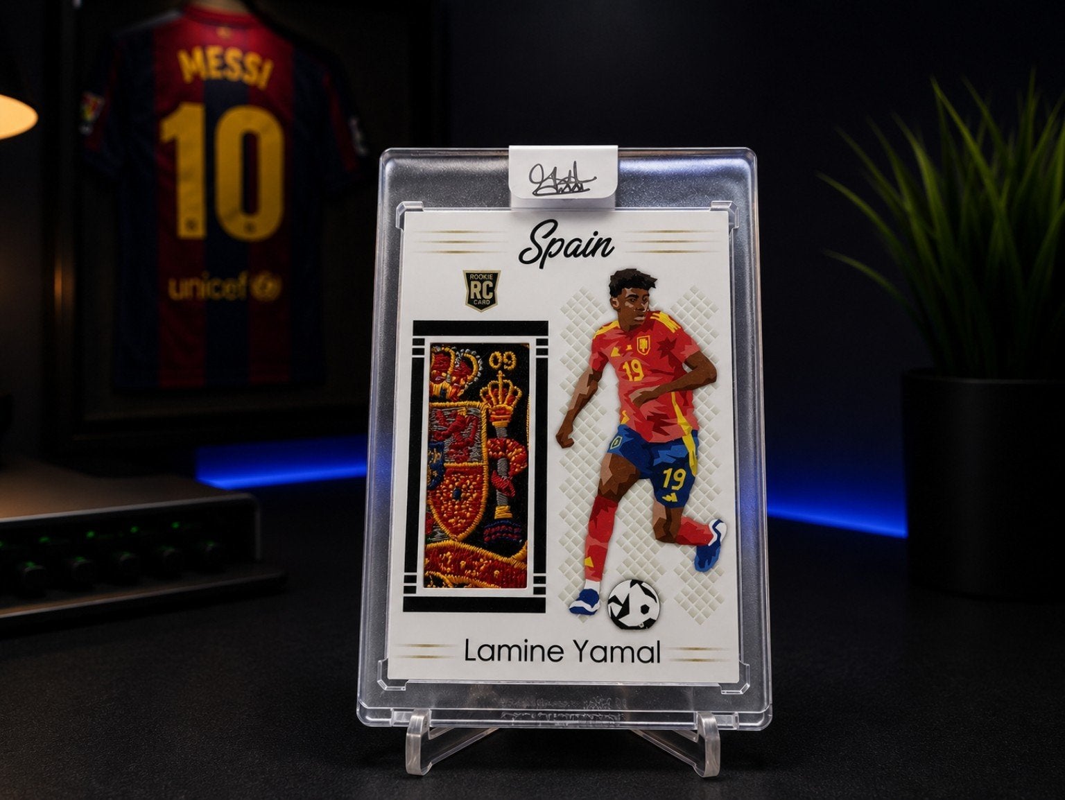 Lamine Yamal rookie card autograph, Ophalen of Verzenden, Zo goed als nieuw, Buitenlandse clubs, Spelerskaart