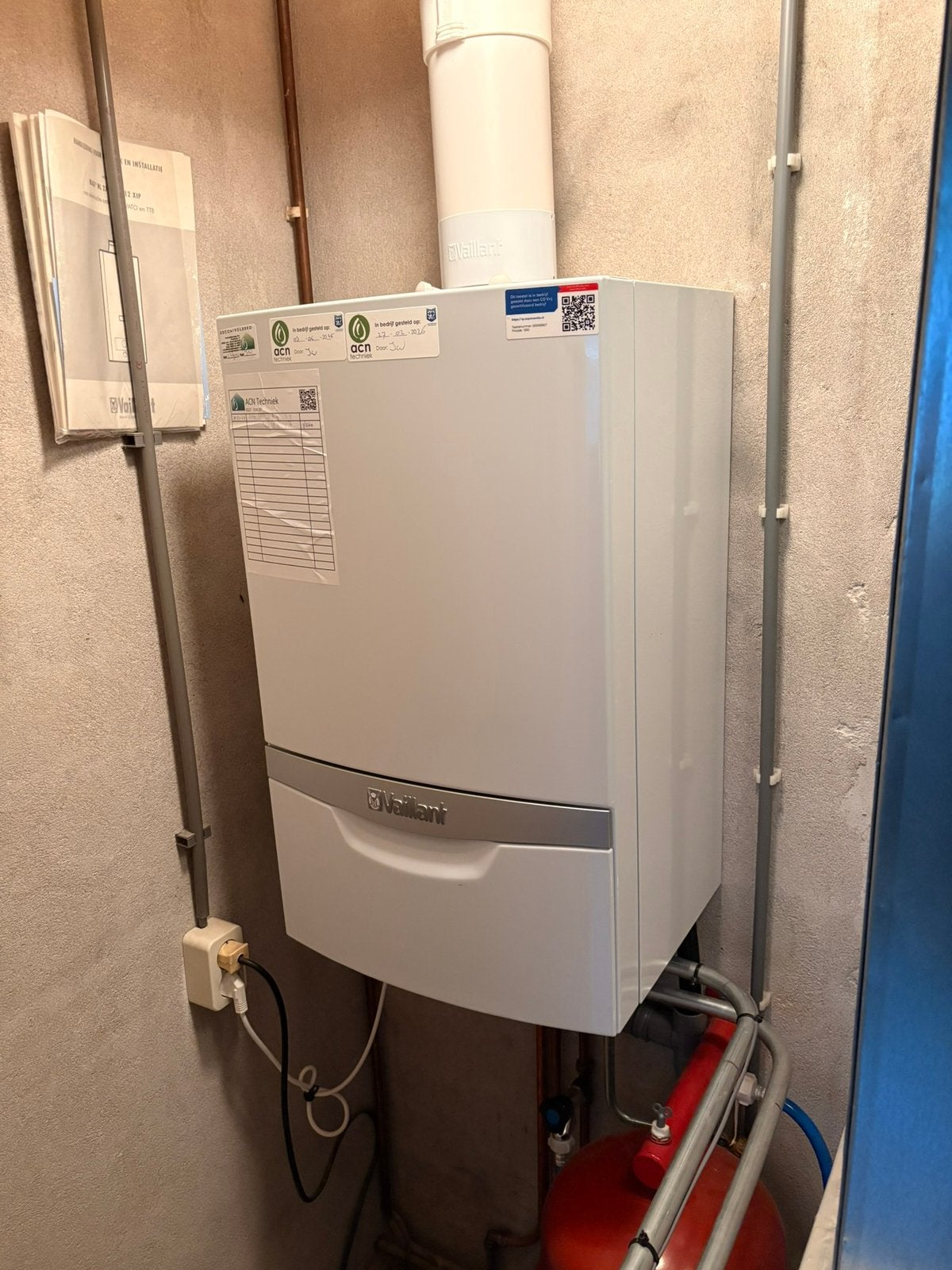 Vaillant HR combiketel VHR ecotec plus 30-34 zgan, Ophalen, 30 tot 80 cm, Hoog rendement (Hr), Cv-ketel of Combi-ketel