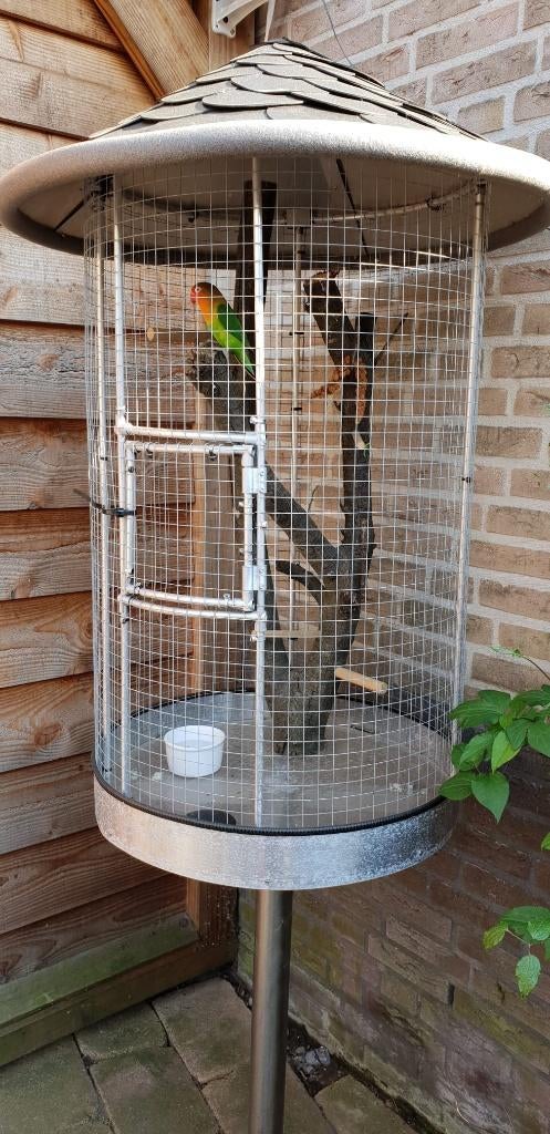 Onderhoudsvrije buiten vogelkooi, Ophalen of Verzenden, Gebruikt, Overige materialen, Vogelkooi