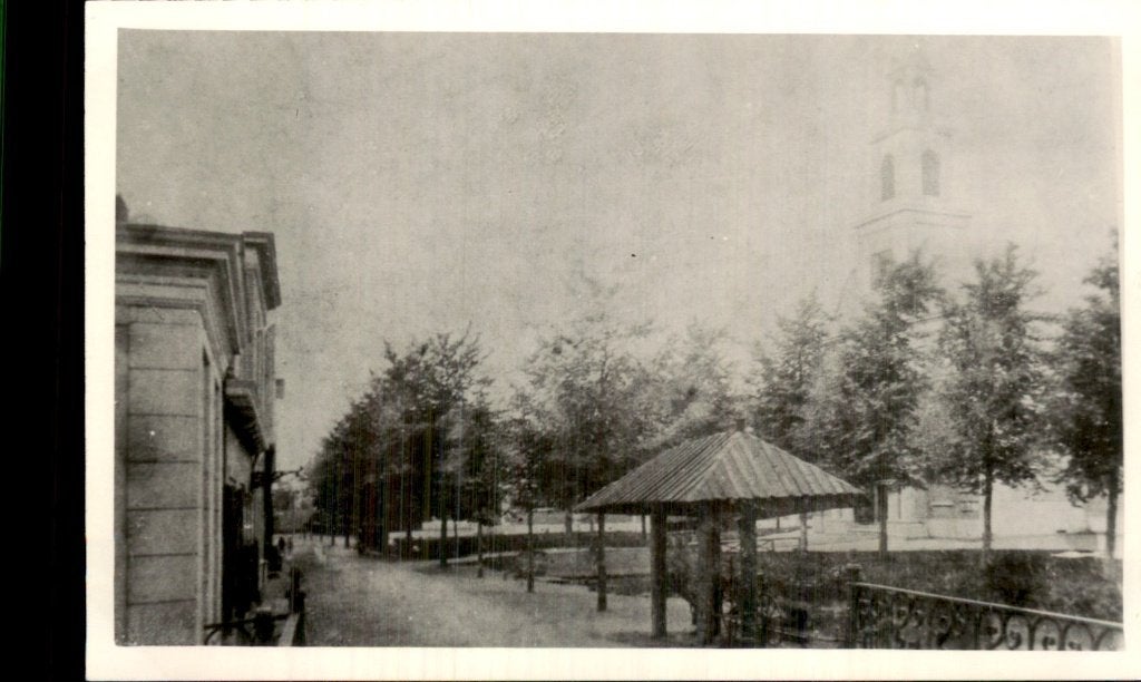 Waddinxveen - Kerktoren - Kiosk en laan, Verzamelen, Ophalen of Verzenden, 1920 tot 1940, Gelopen, Zuid-Holland