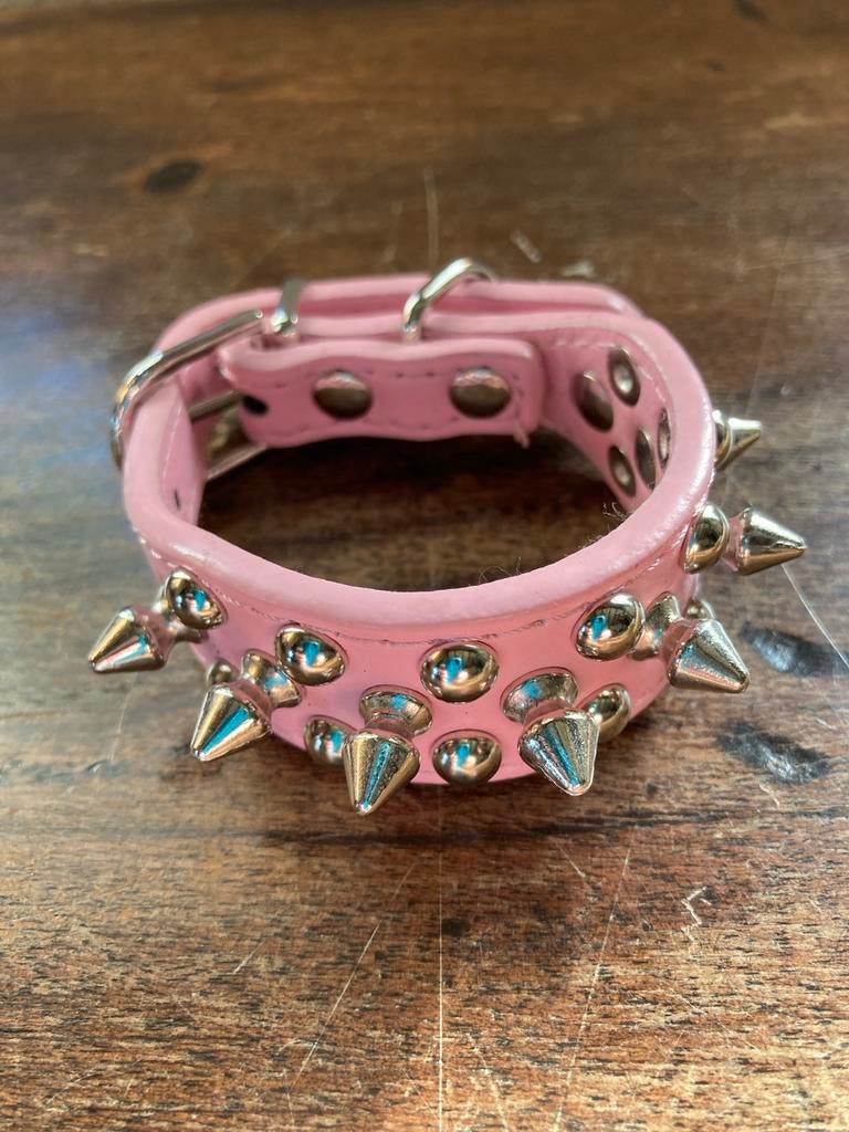 Stoere halsband voor klein hondje, Ophalen of Verzenden, Zo goed als nieuw