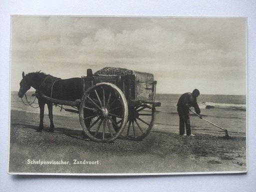 P335 Zandvoort - Schelpenvisscher, Verzenden, 1920 tot 1940, Gelopen, Noord-Holland