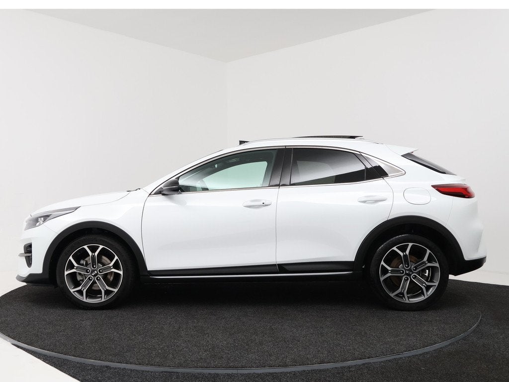 Kia Xceed 1.5 T-GDI MHEV DynamicPlusLine Style Pack Elektris, Auto's, Kia, Gebruikt, 4 cilinders, Leder en Stof, Wit