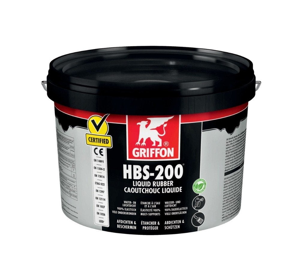 HBS-200 Liquid Rubber Emmer 5 liter - Griffon, Verzenden, Nieuw