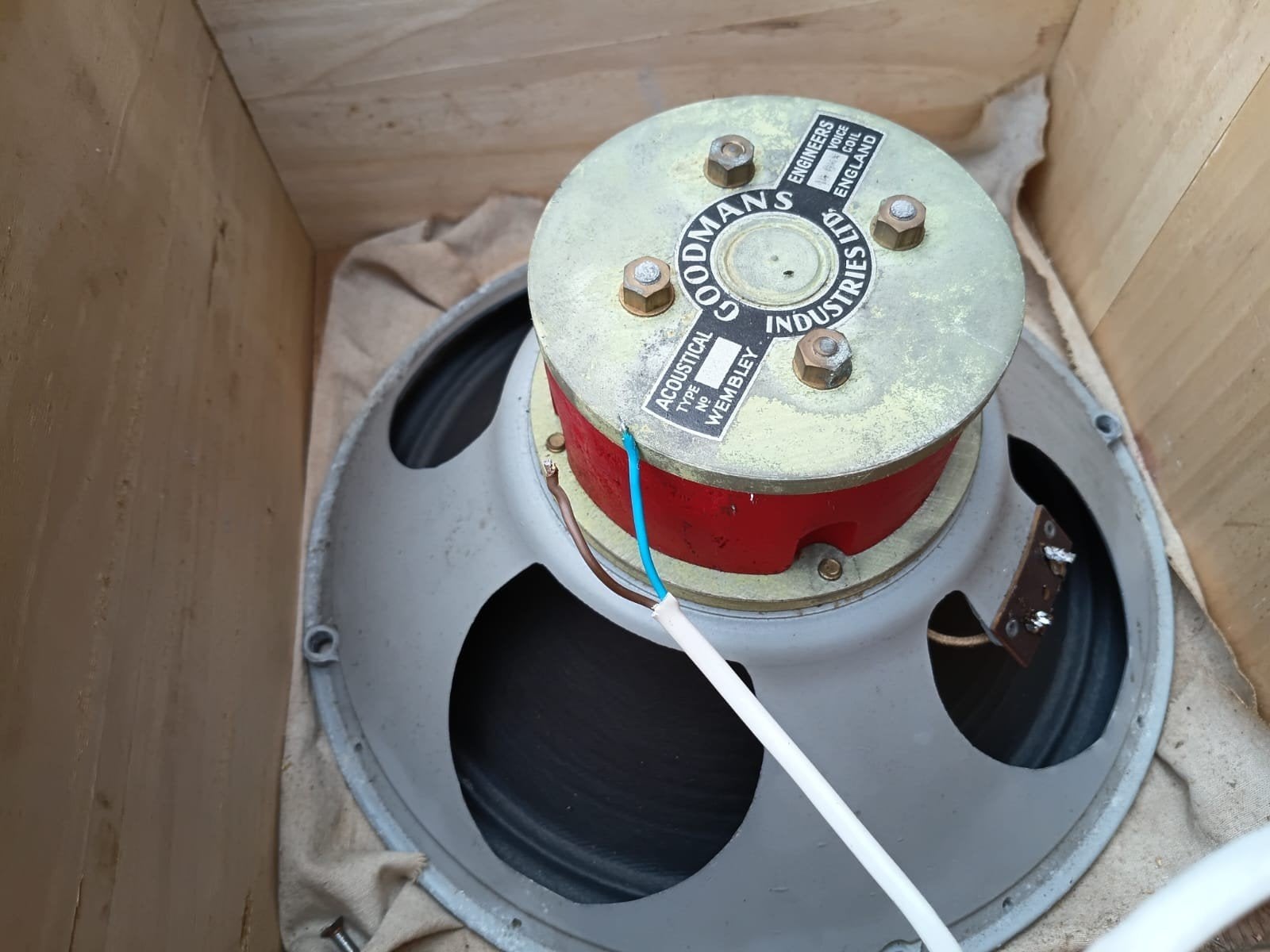 Goodmans Wembley Alnico Speaker 15 ohm 12 inch / 30cm, Ophalen of Verzenden, Overige typen, Overige merken
