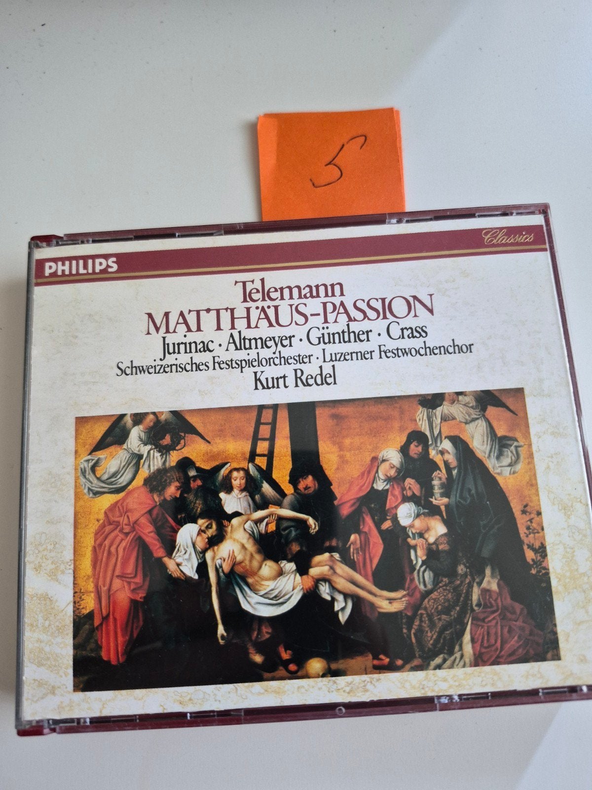 Telemann - Matthäus-Passion & Magnificat - Philips Classics, Gebruikt, Overige componisten, Ophalen of Verzenden, Oratorium