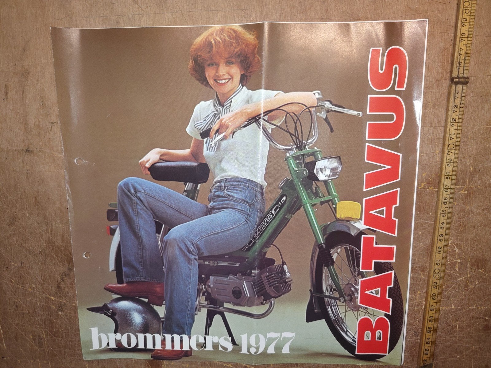 Brochure Batavus Brommers 1977, Ophalen of Verzenden, Gebruikt