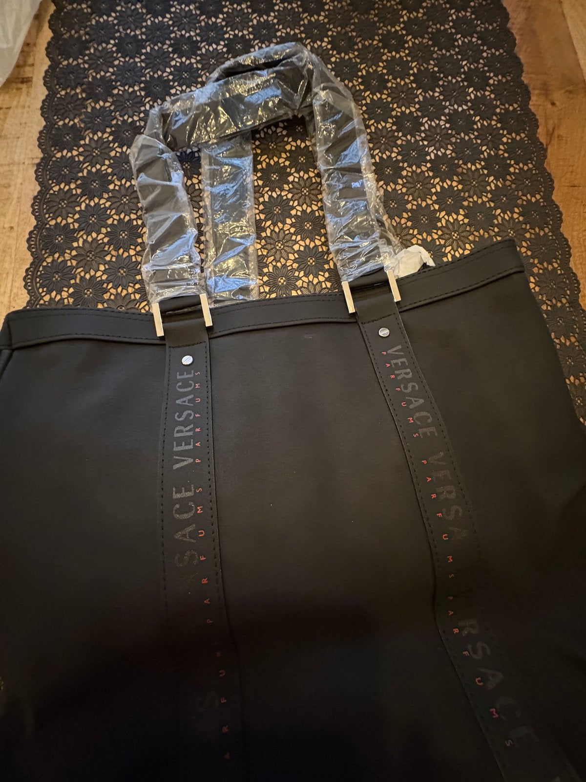 Versace Parfums Shopper - Zwart met Rood Interieur, Ophalen, Nieuw, Zwart, Shopper