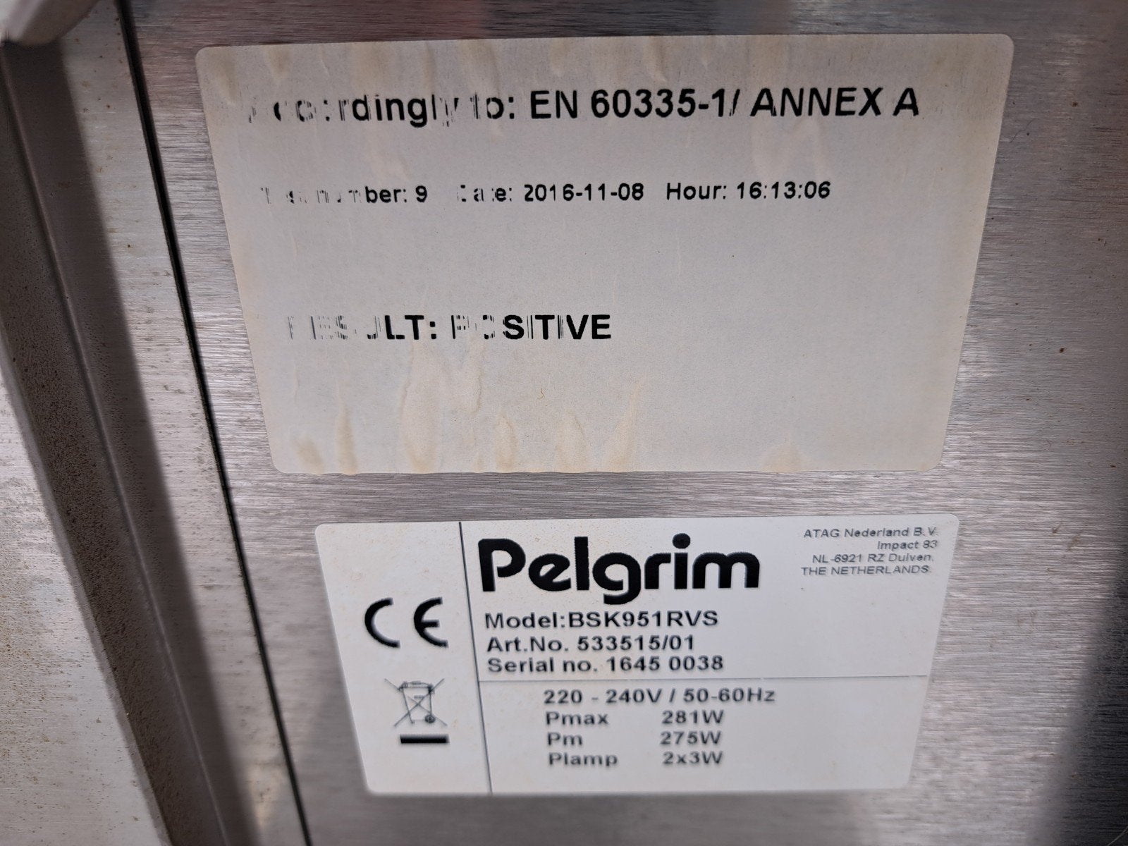 Pelgrim Inbouw Gasfornuis en Afzuigkap - Z.G.A.N., Ophalen of Verzenden, Zo goed als nieuw, Inbouw, Onderbouw afzuigkap