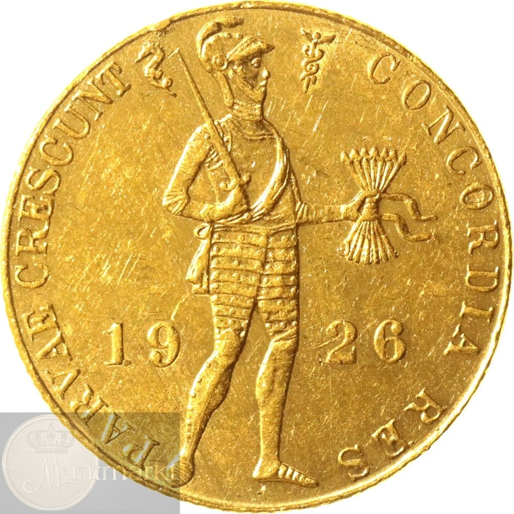 Nederland - Gouden dukaat 1926, Koningin Wilhelmina, Losse munt, Goud, Overige waardes