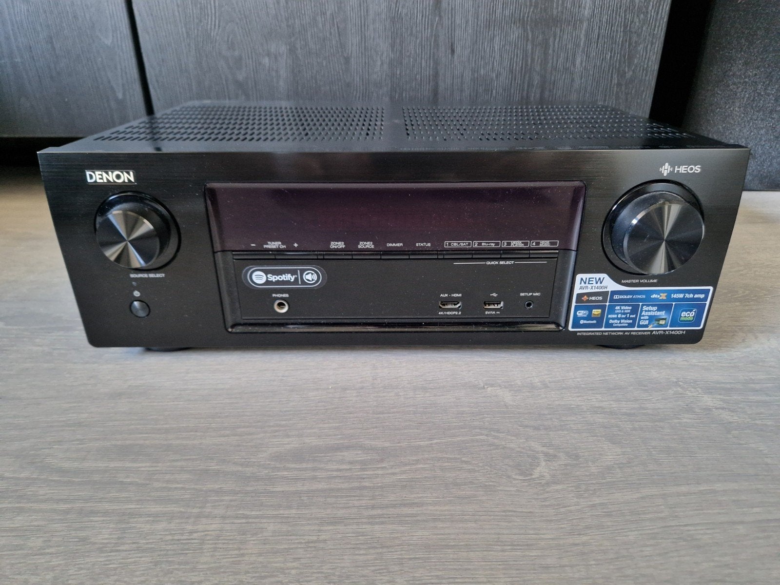 Denon AVR-X1400H versterker/receiver (met beetje werk), Ophalen of Verzenden, 120 watt of meer, Denon