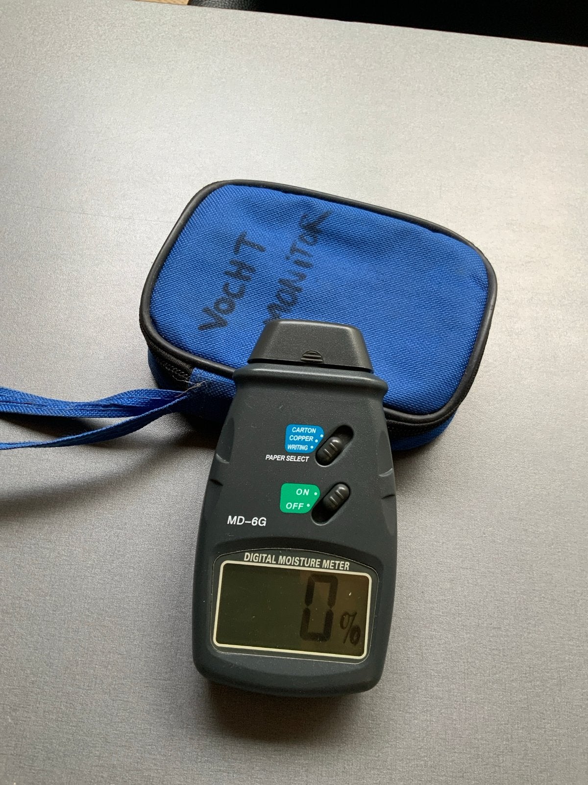 Digitale Vochtmeter MD-6G met etui, Ophalen of Verzenden, Gebruikt, Vocht of Vloeistof