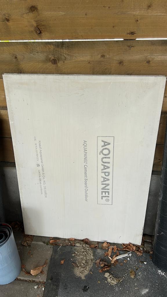 2x Knauf aquapanel outdoor, Doe-het-zelf en Verbouw, Platen en Panelen, Ophalen, Zo goed als nieuw
