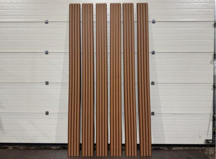 Wandbekleding/Gevelbekleding Composiet Teak/bruin 2900 mm