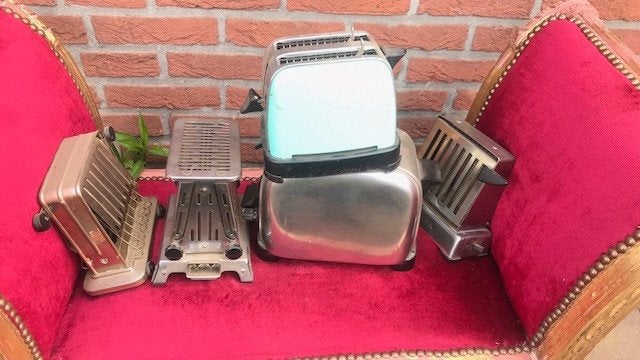 5 vintage broodroosters, één koop, Antiek en Kunst, Ophalen of Verzenden