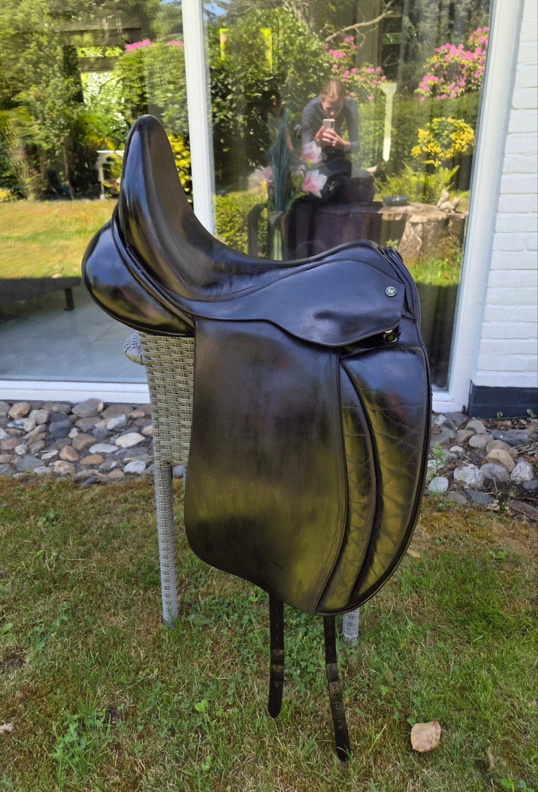Dresuurzadel Hulsebos 19 inch met extra diepe zit, Dieren en Toebehoren, Ophalen, Gebruikt, Dressuur