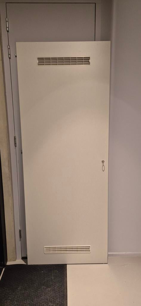 Deur voor meterkast met ventilatieroosters (2x), Gebruikt, Minder dan 80 cm, Binnendeur, Ophalen of Verzenden