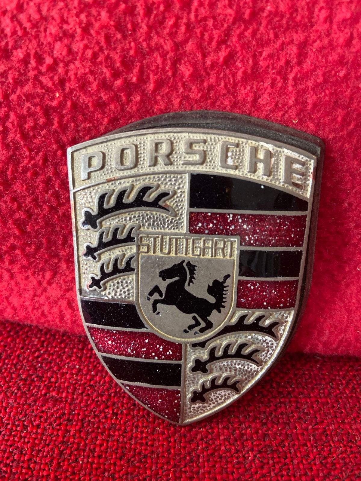 Porsche Embleem - Origineel en in goede staat, Ophalen of Verzenden, Gebruikt, Porsche