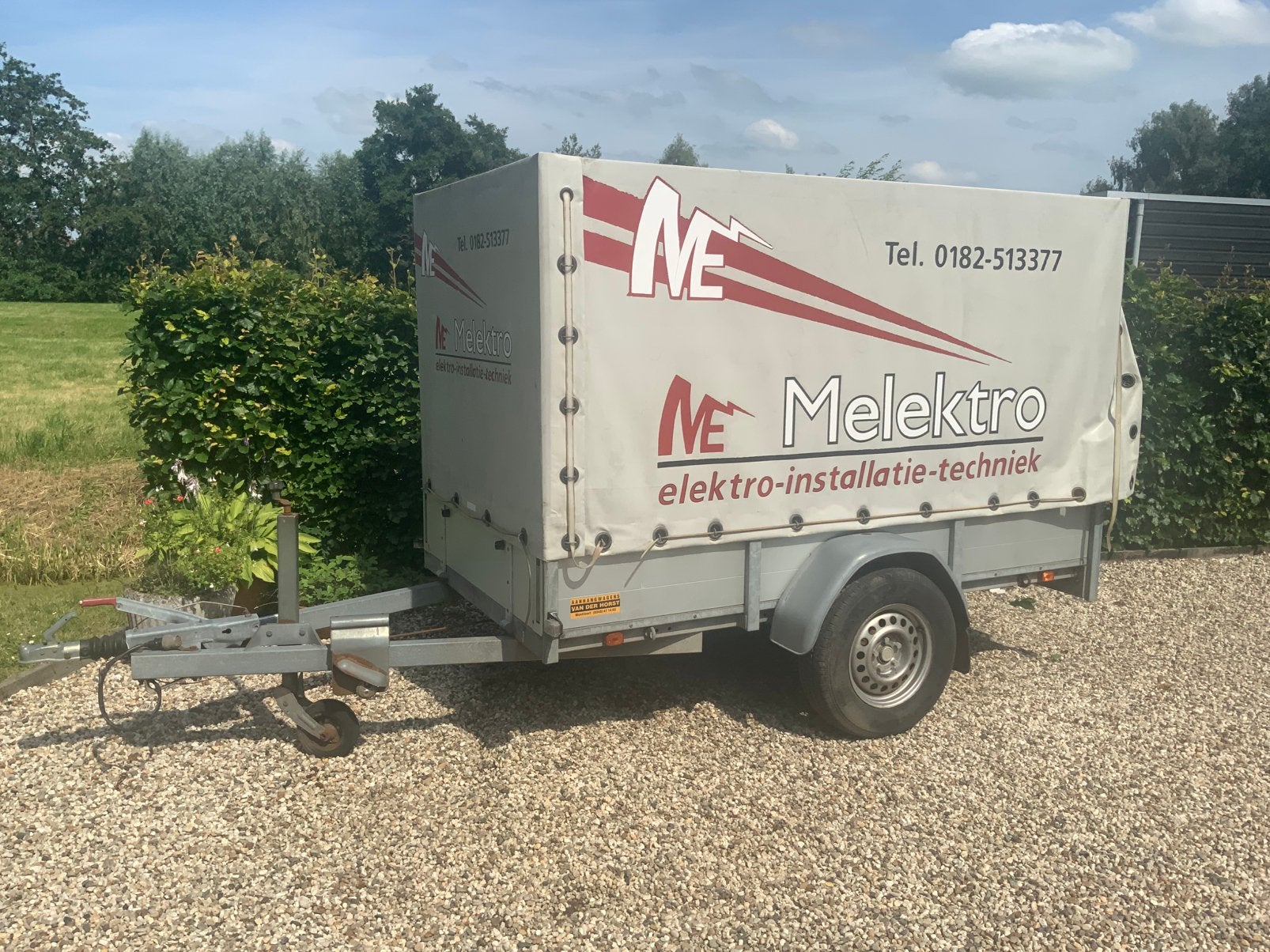 Te koop dichte aanhangwagen ANSSEMS  huifkar, Ophalen, Gebruikt