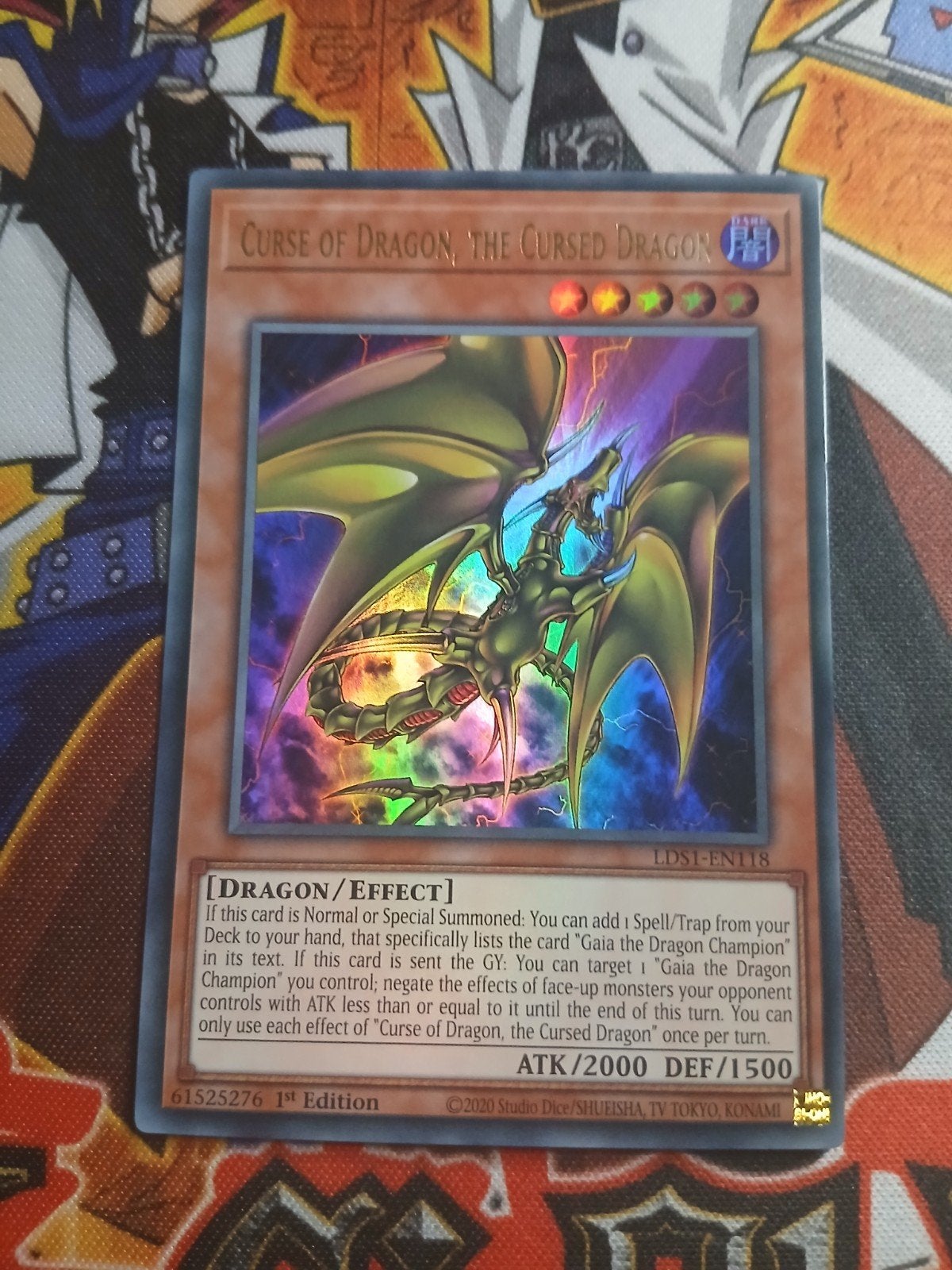 Curse of Dragon the Cursed Dragon - Ultra Rare LDS1 - YGO, Ophalen of Verzenden, Zo goed als nieuw, Foil