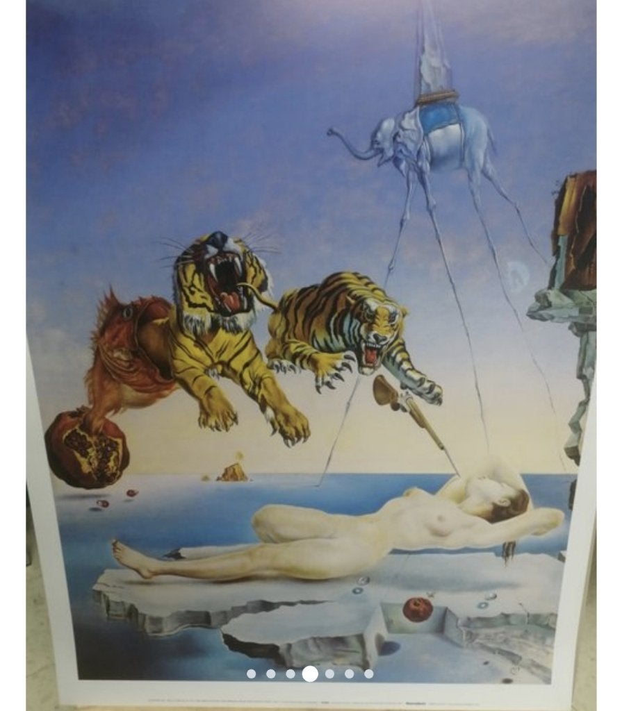salvador dali poster, Ophalen, Met lijst, Zo goed als nieuw, A1 t/m A3