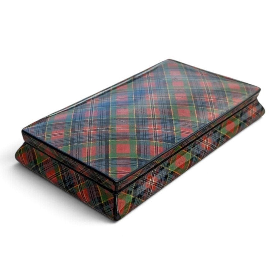Twee tartanware objecten, ruitpatroon: McIntosh, Antiek en Kunst, Ophalen of Verzenden