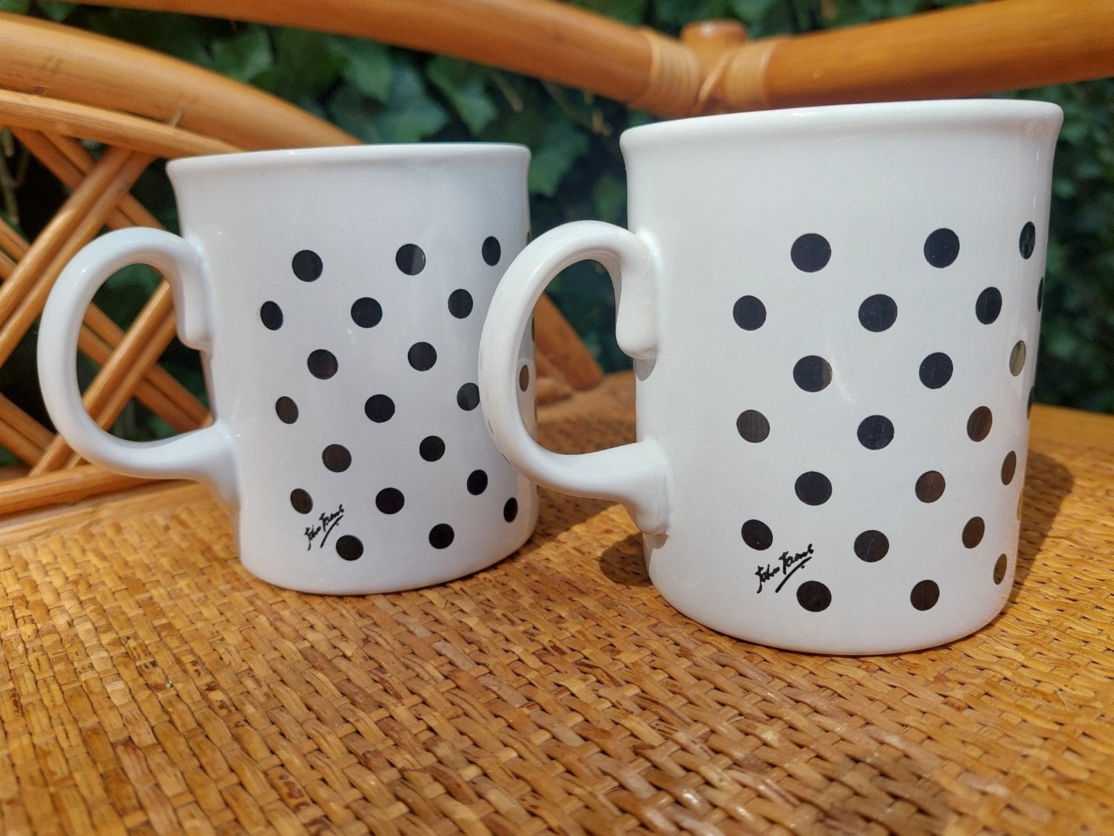 vintage john tams mokken, gesigneerd, Ophalen of Verzenden, Zo goed als nieuw, Overige stijlen, Kop(pen) en/of Schotel(s)