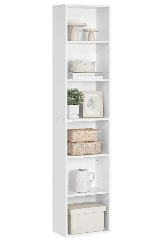 Nieuwe Vasagle Boekenkast wit 178.5x40x28cm, ....., Met plank(en), Minder dan 50 cm, .....