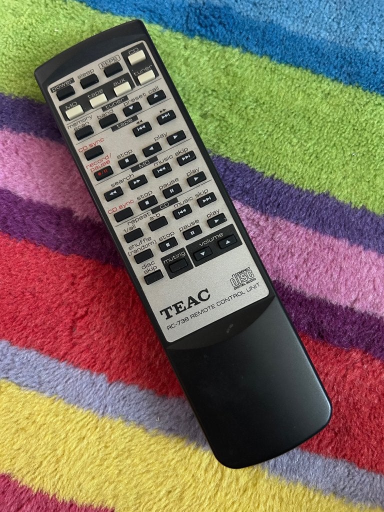 Originele TEAC RC-738 afstandsbediening vrijwel als nieuw, Audio, Tv en Foto, Ophalen of Verzenden, Zo goed als nieuw, Origineel