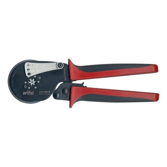 Krimptang adereindhulzen 0.08-16mm² diafragma zeskant, Verzenden, Nieuw