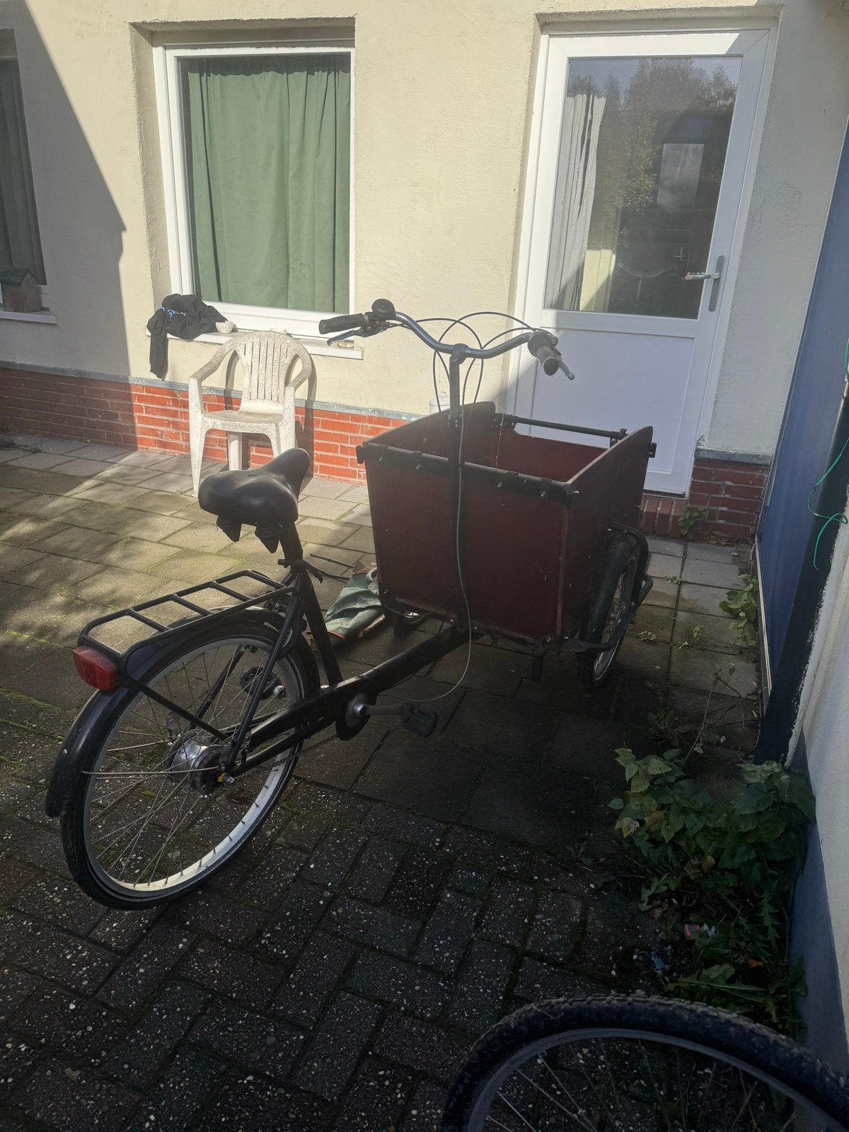 Babboe Big bakfiets - opknapper, Fietsen en Brommers, Ophalen, Terugtraprem, Gebruikt, Huif