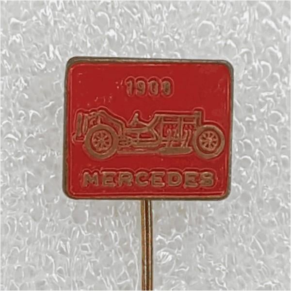 SP0412 Speldje Mercedes 1908 rood, Ophalen of Verzenden, Gebruikt