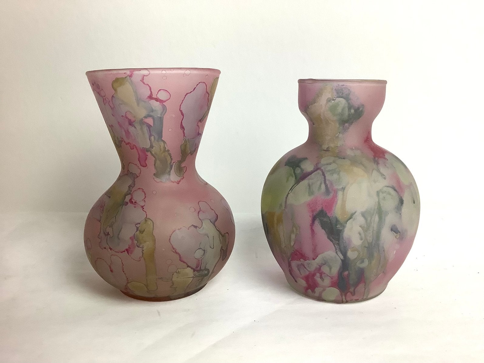 RUEVEN GLASS - Vaasjes, 2 stuks, Ophalen of Verzenden