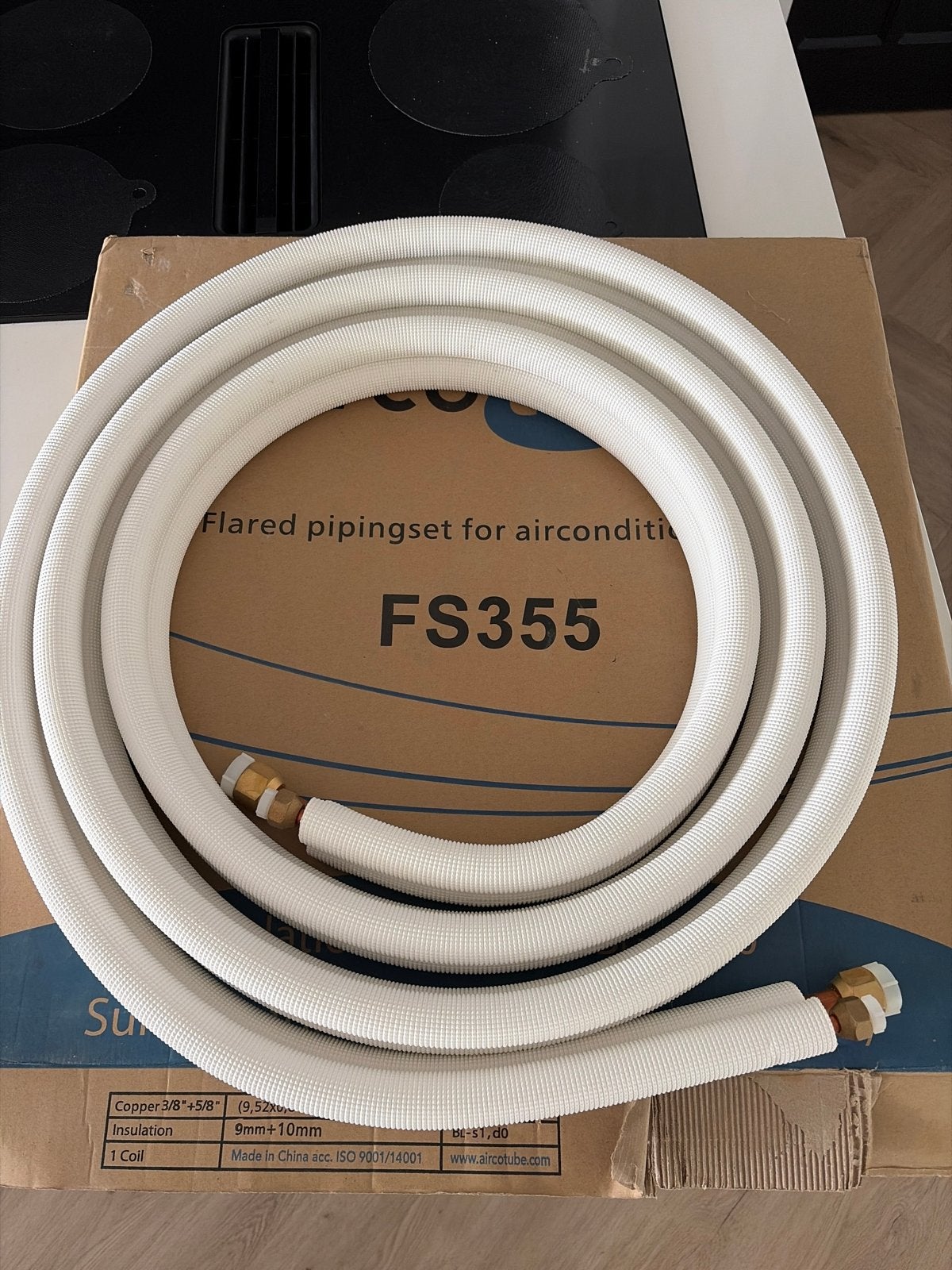 Aircotube koelleiding geïsoleerd flare leidingset 3/8" x 5/8, Witgoed en Apparatuur, Airco's, Ophalen, Nieuw