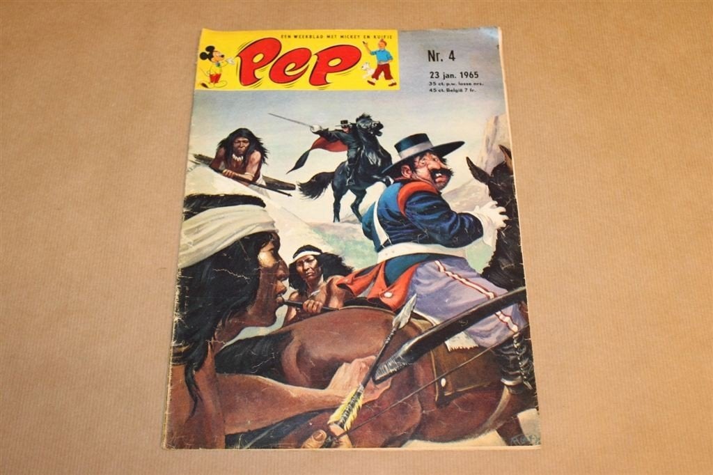 Weekblad Pep - Nr. 4 - 1965, Eén stripboek, Ophalen of Verzenden, Zo goed als nieuw