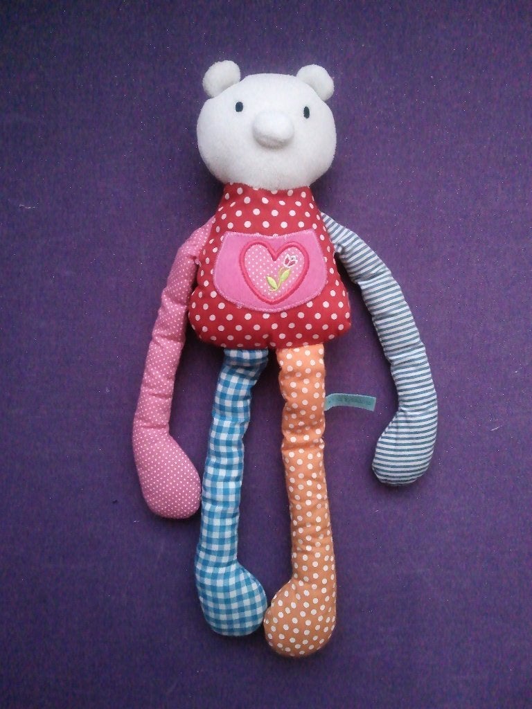 HEMA KNUFFEL BEER SLUNGEL MET HART. 35 CM **Nieuw**, Hema, Beer, Nieuw, Ophalen of Verzenden