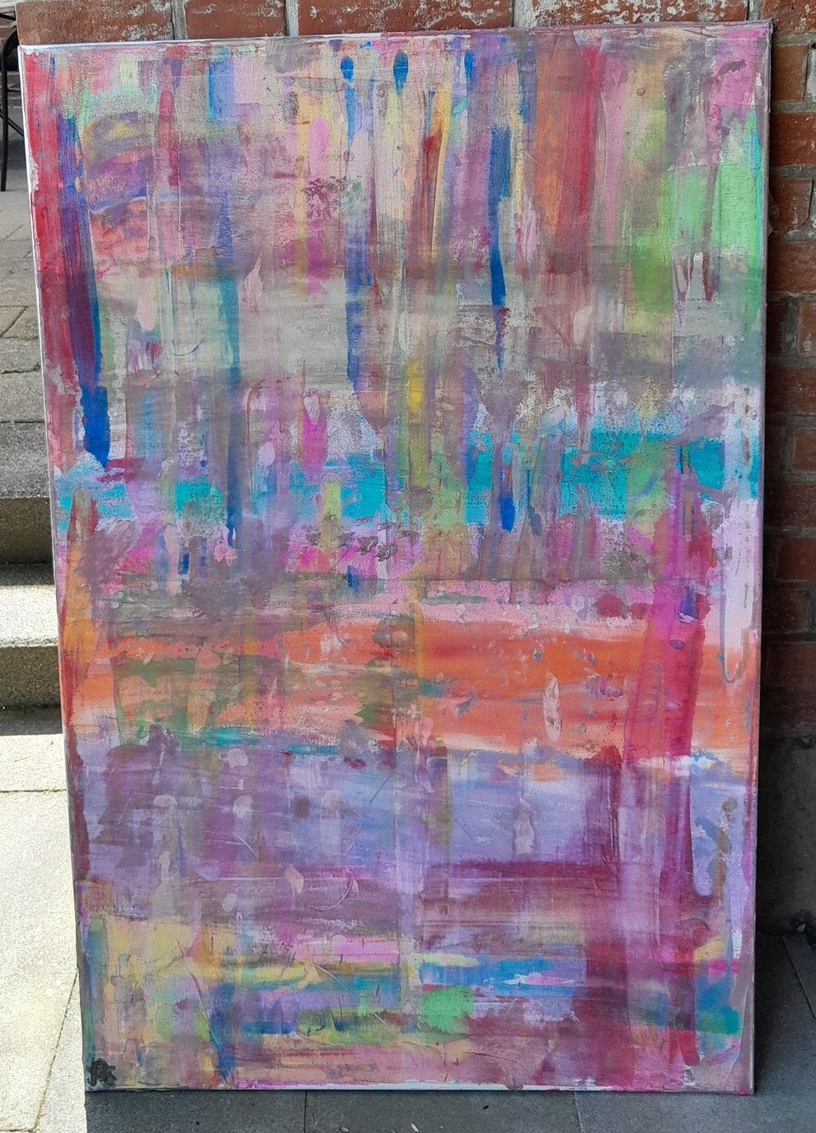 Abstract schilderij 1.15x75cm, Ophalen of Verzenden