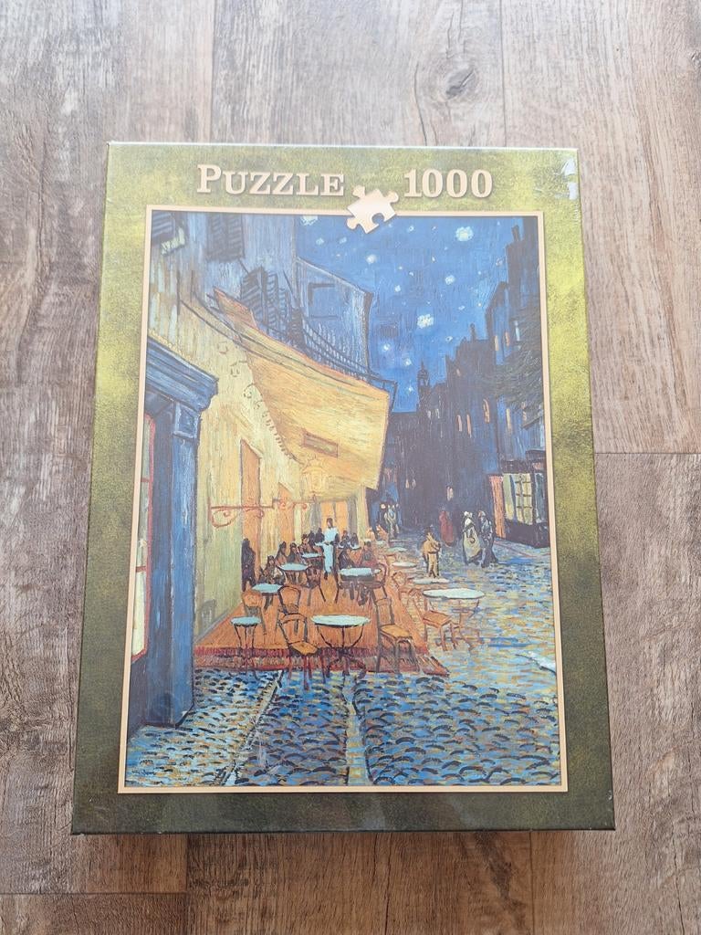 Nieuw! Van Gogh, Caféterras bij nacht, 1000 stukjes puzzel, Ophalen of Verzenden, 500 t/m 1500 stukjes, Nieuw, Legpuzzel