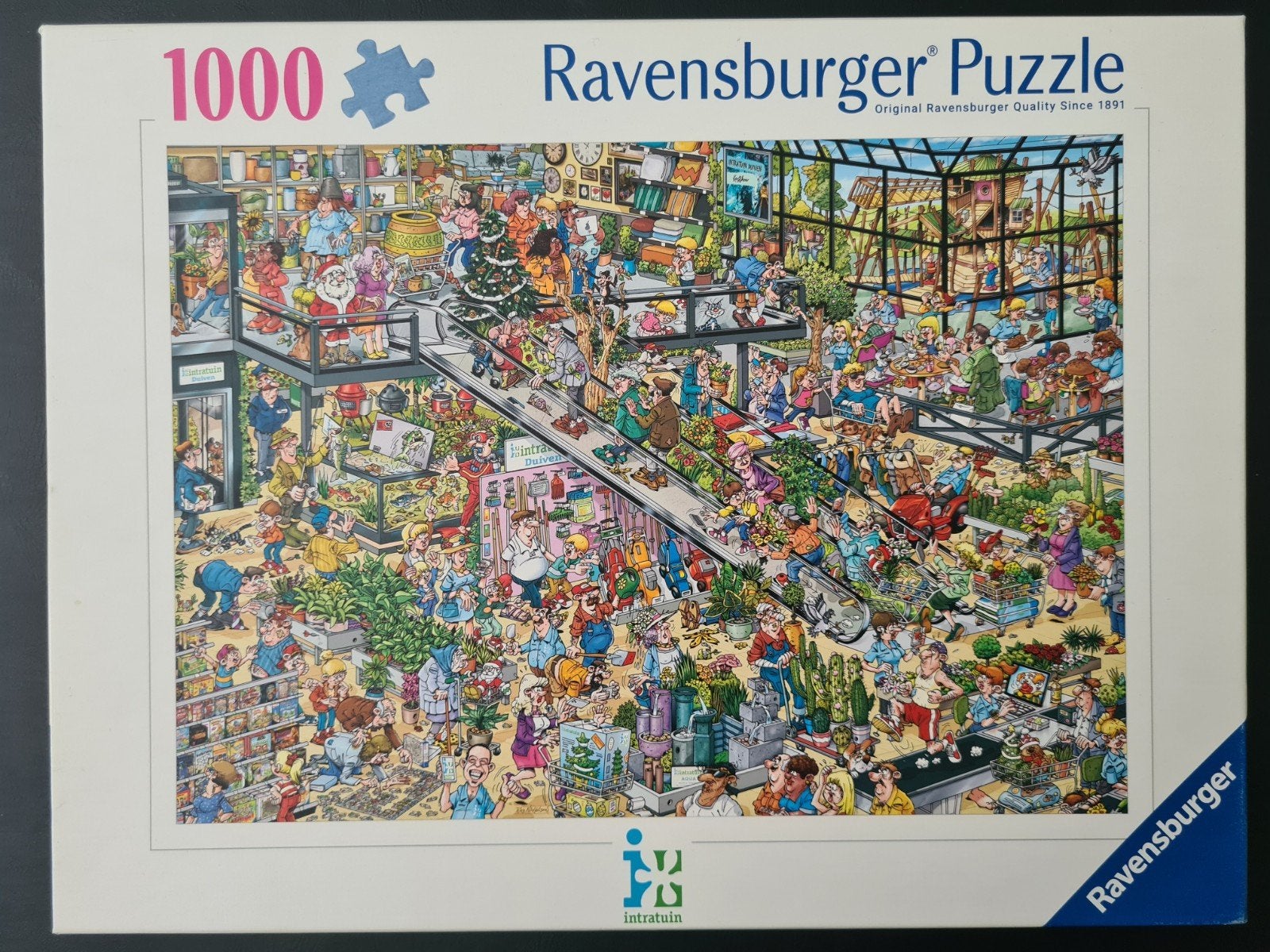 Ravensburger Legpuzzel 1000 stukjes - Intratuin, Ophalen of Verzenden, 500 t/m 1500 stukjes, Zo goed als nieuw, Legpuzzel