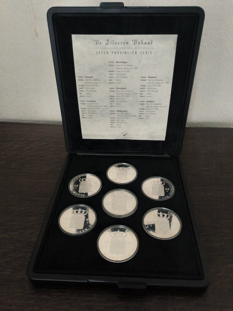 De Zilveren Dukaat zeven provinciën serie, Ophalen of Verzenden, Zilver